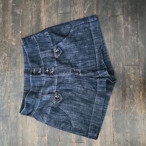 Highwaisted denim shorts Modcloth Boom Boom Jeans